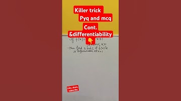 From Confusion to Clarity: Understanding Continuity and Differentiability Simplified! #maths#jeenda