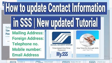 How to update Contact Information in SSS | New updated Tutorial November 2024