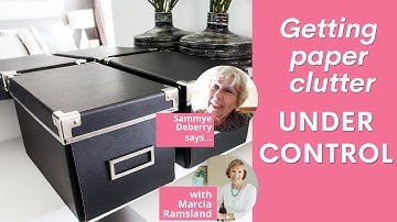 Get Paper Clutter Under Control! 12 Boxes!!!