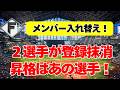 【日本ハム】２選手が抹消！１軍昇格はあの２人！