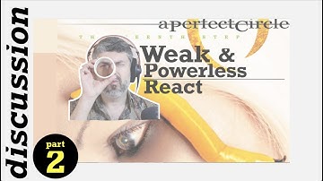 pt2 A Perfect Circle "Weak and Powerless"  ~ discussion