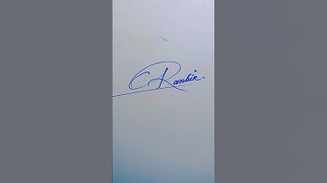 Ranbir name signature #ranbir signature style #shorts #calligraphy #touba touba trending song