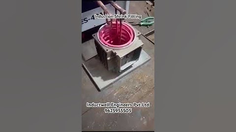 Induction heating for Shrink Fitting . #inductionheating #shrinksystem #inductionheatingequipment