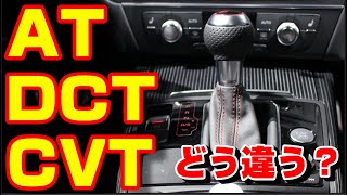 各種ATの特徴や違い、メリットデメリットを簡単解説　トルクコンバーター　DCT　CVT