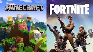 Minecraft And Fortnite LIVE🔴 BATTLE ROYAL! BEDWARS! CREATIVE WORLDS!