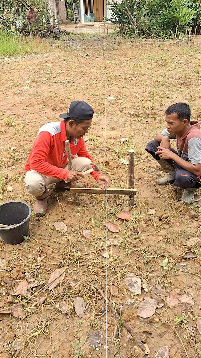 begini...cara cepat dan tepat menentukan posisi siku bangunan..!!!