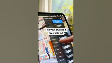 Find your brushes in Procreate 5.4