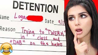 FUNNY DETENTION SLIPS GIVEN TO KIDS