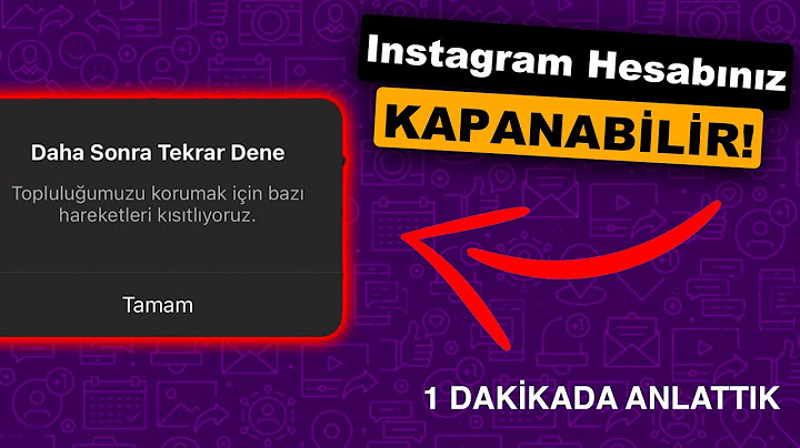İnstagram Topluluğumuzu Korumak İçin Hatası Çözümü - 1 Dakikada!