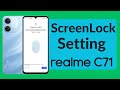 realme c71 screen lock settings fingerprint || realme c71 me screen lock kaise lagaye