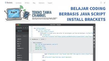 Dasar Pemrograman Java Script #1 (Install Aplikasi Brackets - Membuat helloword.html)