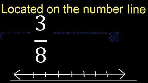 Located 3/8 on the number line , locate fractions on the number line . represented