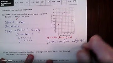 Algebra 2 Regents - 13-5 Sinusoidal Regression