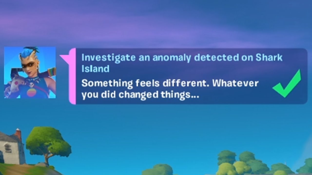INVESTIGATE AN ANOMALY DETECTED ON SHARK ISLAND CHALLENGE QUEST GUIDE | Fortnite