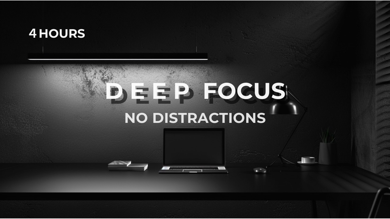 4 Hours Deep Focus Music | No Lyrics, No Distractions for Study & Work
