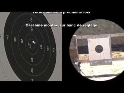 Réglage lunette de tir / Setting scope to 55 yards - YouTube