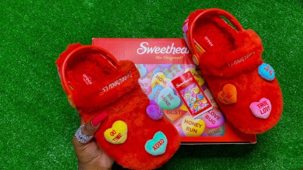 Crocs x Sweethearts Get Romantic With Furry Valentine's Day Clogs –  Footwear News