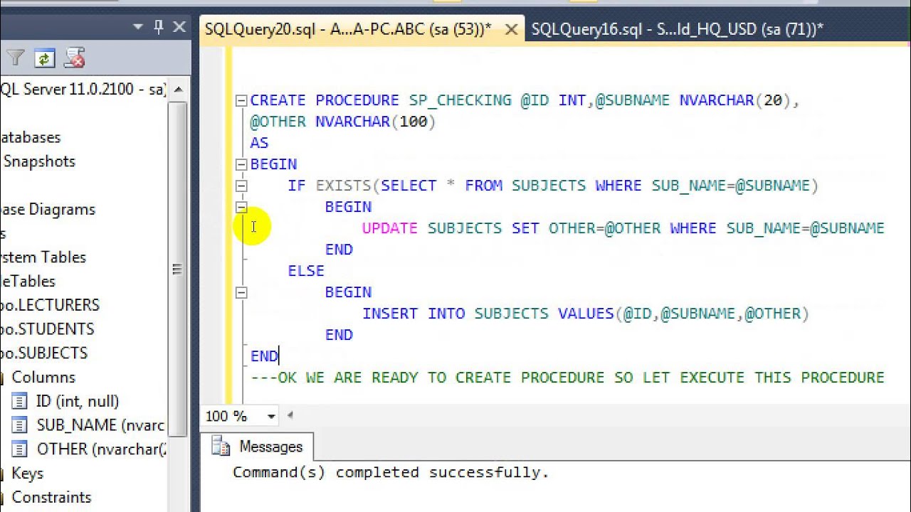 Drop view if exists sql server 2016