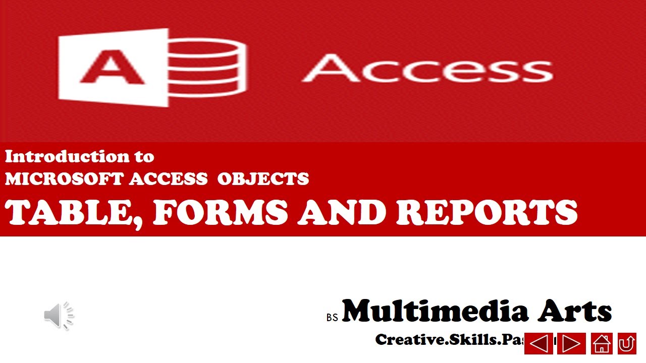 Microsft Access Creating and Customizing Tables , Forms and Report ...