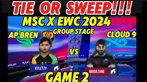(ENGLISH) FALCONS AP BREN VS CLOUD 9 GAME 2 | MSC x EWC 2024 GROUP STAGE | MLBB