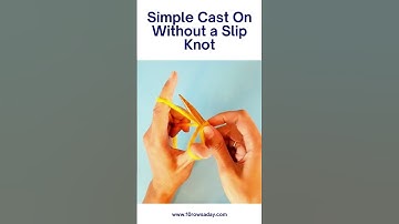 Simple Cast On Without a Slip Knot #shorts