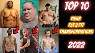 Top 10 Men's Fat 2 Fit Transformations of 2022 - Weight Loss Motivation