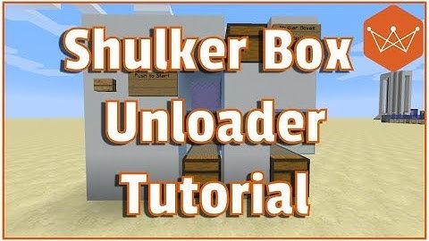 Minecraft Shulker Box Unloader Tutorial Compact and Easy to Build