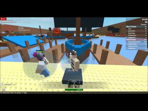 On the giant ship in pirate wars roblox