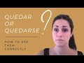 Quedar vs Quedarse