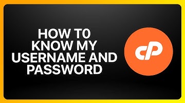 How To Know My cPanel Username And Password Tutorial