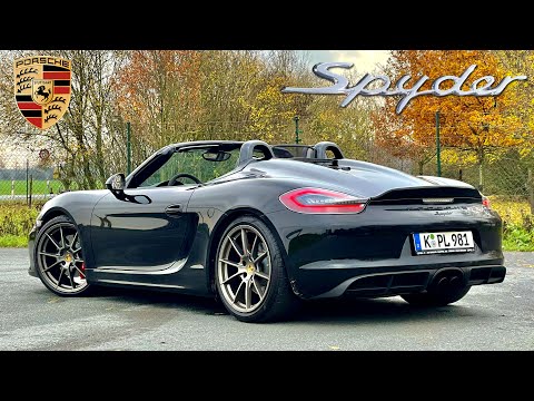 PORSCHE 981 Spyder REVIEW on AUTOBAHN [NO SPEED LIMIT]