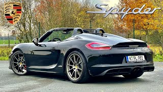 PORSCHE 981 Spyder REVIEW on AUTOBAHN [NO SPEED LIMIT]