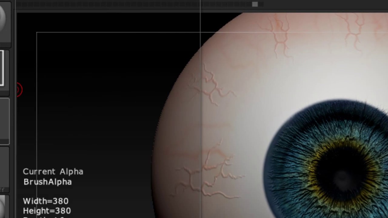 create realistic eye zbrush