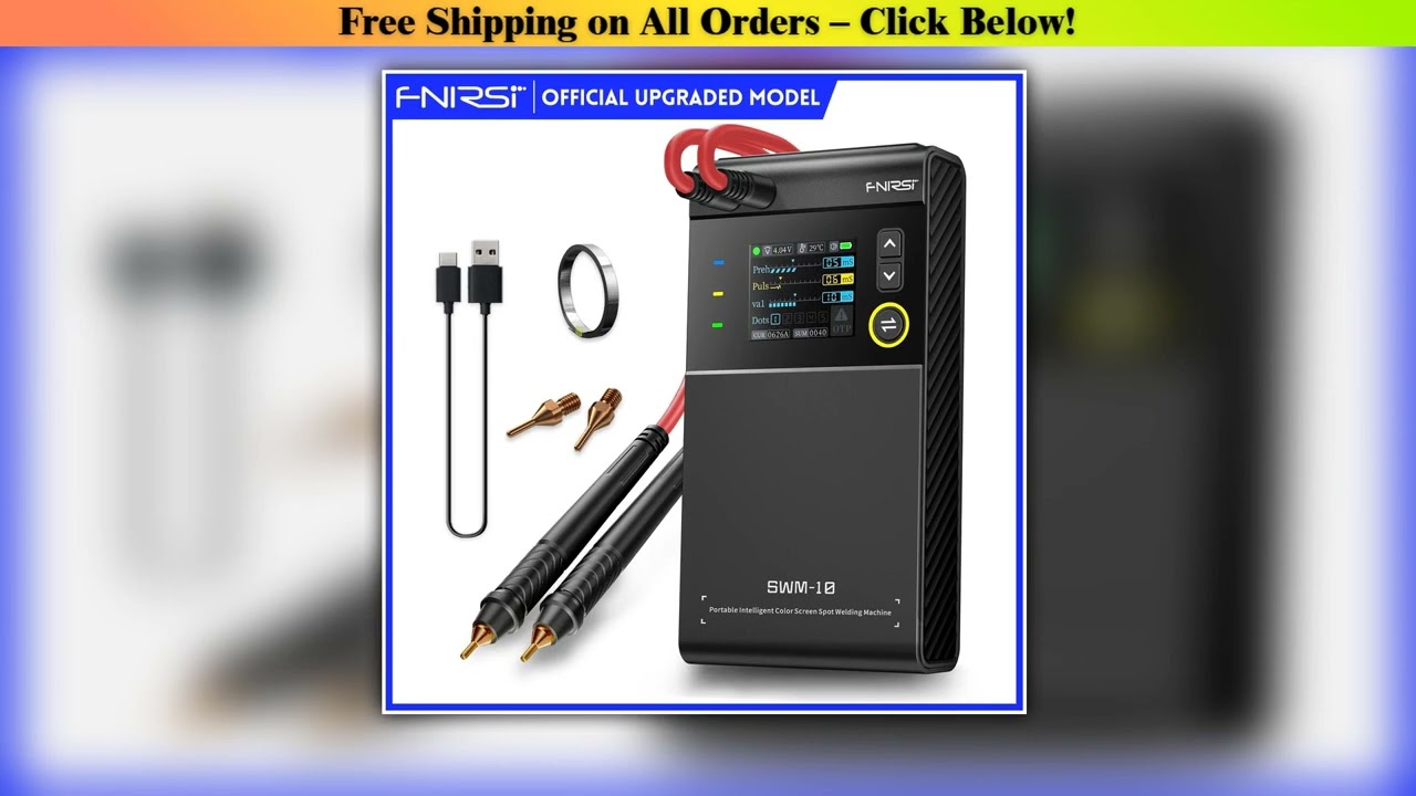 FNIRSI SWM-10 Portable Battery Spot Welder DIY Mini Welding Machine 18650 Battery Pack Welding