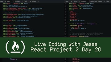 React Project 2 Day 20 - Live Coding with Jesse
