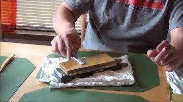 straight razor honing Norton stone 4/8k