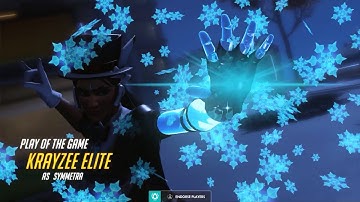 Overwatch - Playing Capture the Flag as Symmetra in Busan Downtown #2, Play of the Game