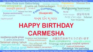 Carmesha   Languages Idiomas - Happy Birthday