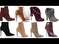 most comfortable hellow out high pencil heals pointed toe women long boots and shoes collection 2020