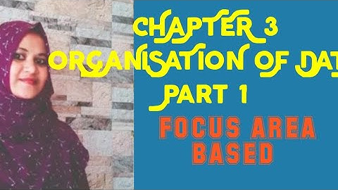 Plus one Economics / Chapter 3: organisation of data - Part 1, FOCUS AREA BASED # nedovtipa tips #