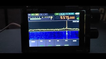 Chinese Malahit DSP SDR VS ATS 20 receiver BBC World Service 9575 kHz Shortwave