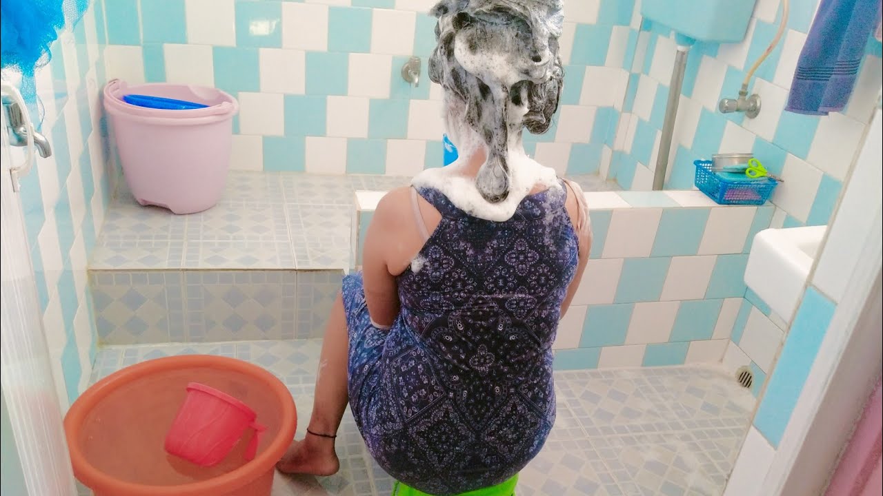 ASMR Hair Wash Massage | #asmrmassage #hairwash #longhair