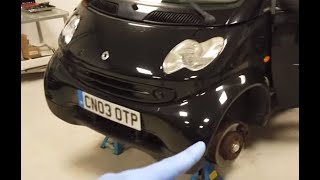 Smart Car ForTwo W450 Front Bumper Panel Removal ( how to open bonnet ! )