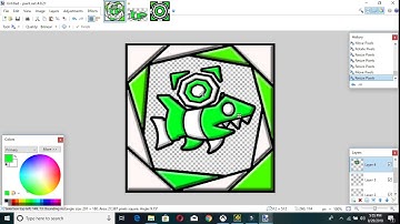 How to create a Geometry Dash Profile Picture in paint.net.And How to Save it