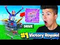 Using SHOPPING CARTS to WIN Fortnite Battle Royale!? (Fortnite Vehicles Update)