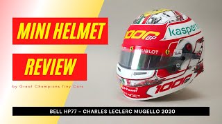 REVIEW Bell HP77 1:2 Ferrari 1000 GP mini half scale helmet Charles Leclerc Tuscan GP  2020