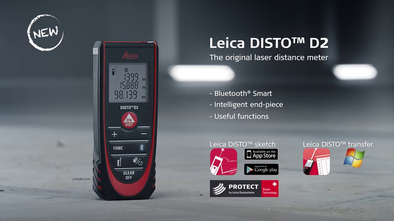 How to use the Leica DISTO™ Laser Distance Meter Measure D2 Endpiece -  YouTube