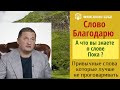 Слово Благодарю А что вы знаете о слове Пока