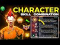 Best character combination in free fire  cs rank best character br rank character combination 2024