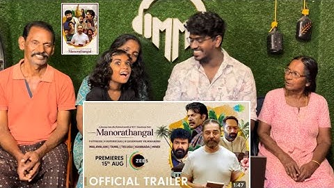 Manorathangal - Official Trailer FAMILY REACTION | Kamal Haasan | Mohanlal | Mammootty | ZEE5